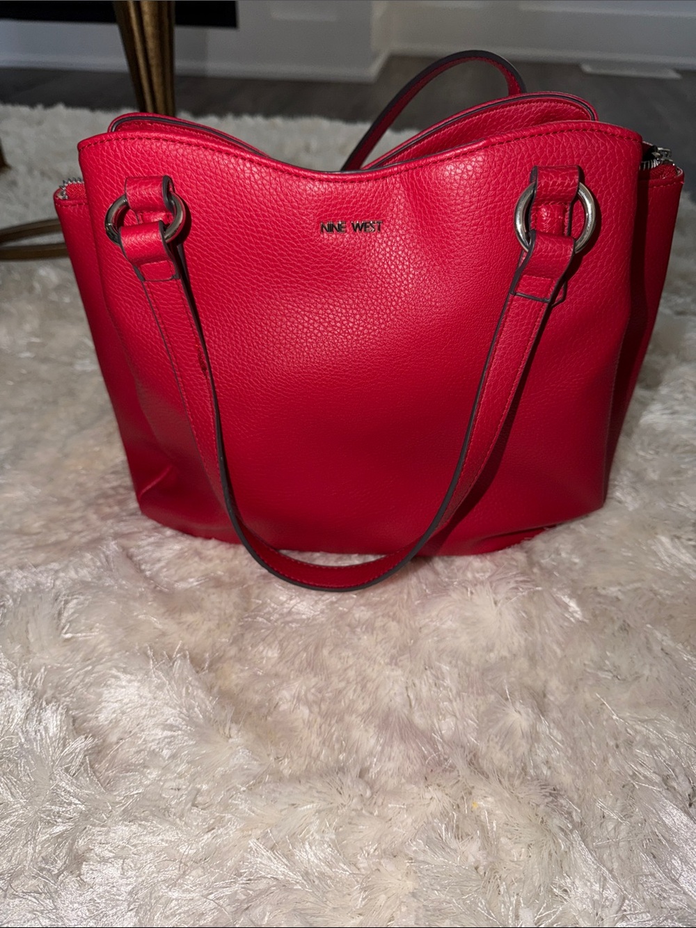 Nine West Red Shoulder Handbag
